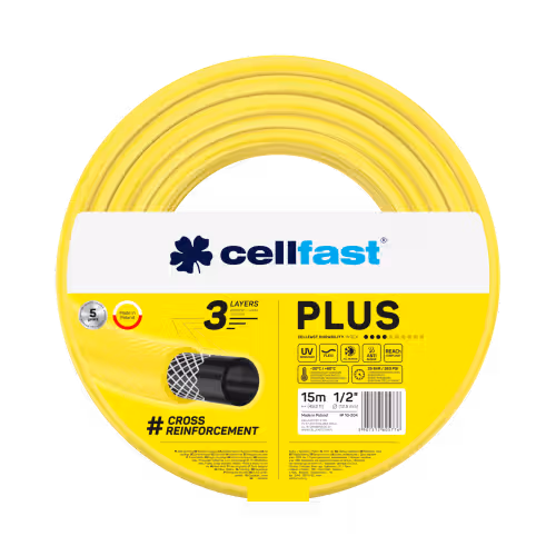 Шланг поливальний Cellfast PLUS 1/2'' 15м 10-204 фото