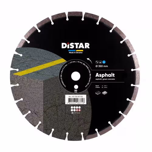 Диск алмазний Distar Asphalt 350x25,4 мм асфальт 10170085105 фото