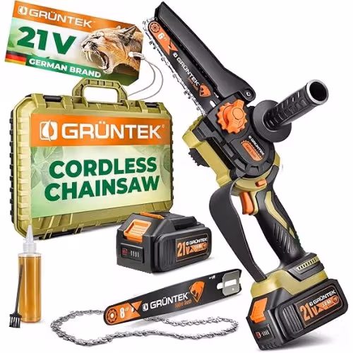 Міні-пила акумуляторна GRUNTEK Li-Ion 21V 2Ah 295701800 фото
