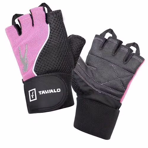 Спортивні рукавички Tavialo Black-Magenta M жіночі 188107008 фото