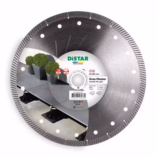 Круг алмазний відрізний Distar Gres Master 7D 230х1,6х22,23 мм для терасного керамограніту 81120528026 фото