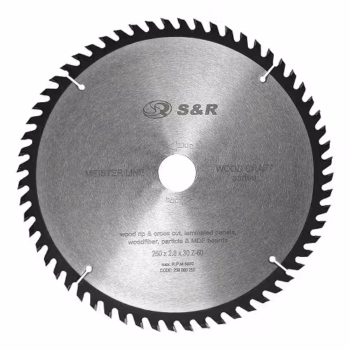 Диск пиляльний S & R Meister Wood Craft 250х30х2,6 мм 238060250 фото