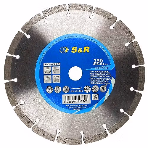 Диск алмазний S & R Meister 230x22,2 252472230 фото