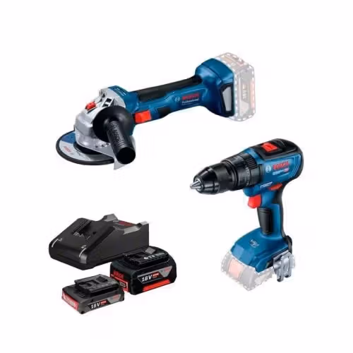 Комплект акумуляторного інструменту BOSCH GWS180-LI+GSB18V-50 0615990M8S фото