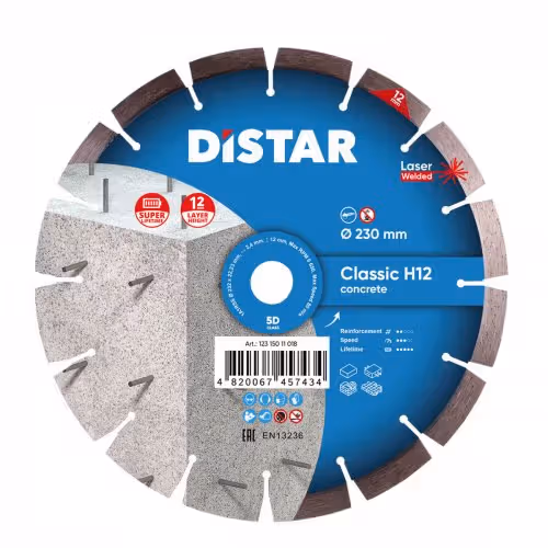Круг алмазний Distar 1A1RSS Classic H12 230 мм по бетону 12315011018 фото