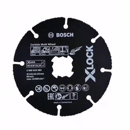 Диск пиляльний Bosch X-Lock Carbide Multi Wheel 115х1,0х22,2 мм 2608619283 фото