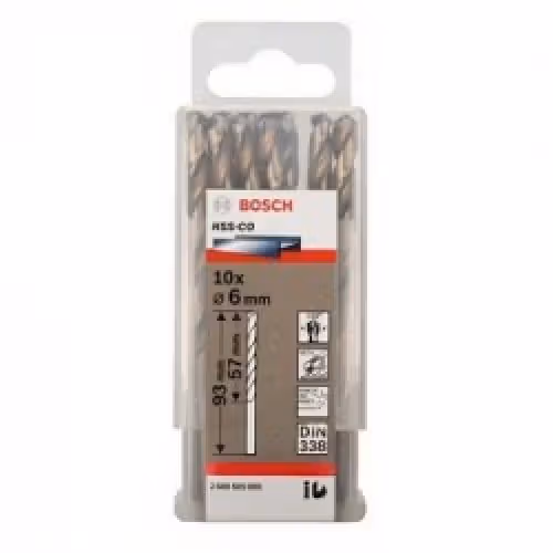 Свердло Bosch HSS-Со 6x93 мм. 10 шт. 2608585889 фото