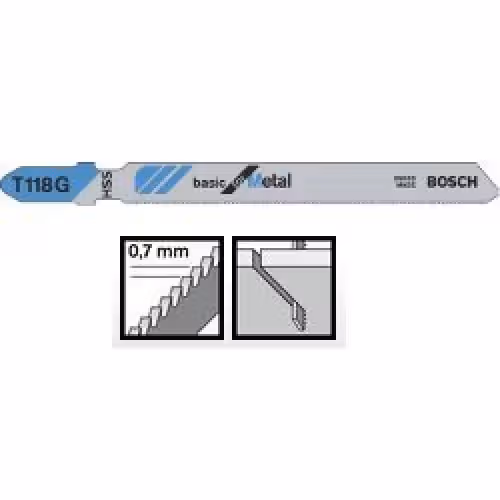 Пиляльне полотно Bosch Basic for Metal T 118 G 5шт 2608631012 фото
