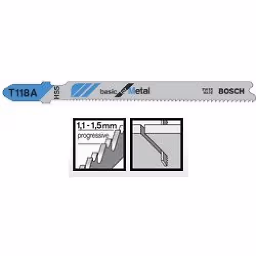 Пиляльне полотно Bosch Basic for Metal T 118 A 1шт 2608631964 фото