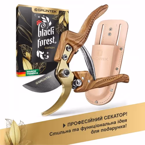 Секатор GRUNTEK PROFI Black Forest Edition в кобурі 295216012 фото