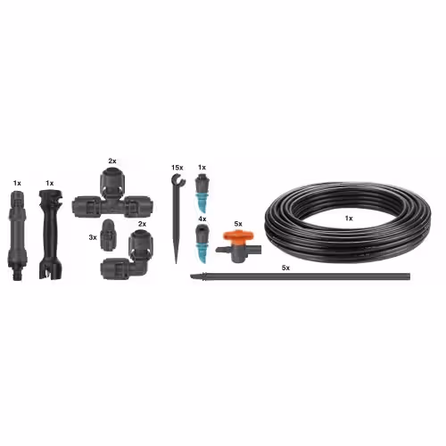 Комплект для поливу Gardena Micro-Drip-System клумб та грядок площею до 60 м2 13450-20.000.00 фото