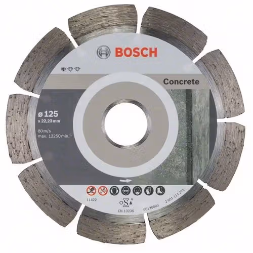 Диск алмазний BOSCH Prof Concrete 125 х 22,23 мм 2608603240/2197 фото