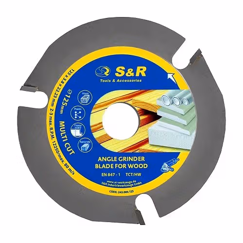 Диск пиляльний S&R MULTI CUT 125х22,2х3,8 мм 243003125 фото