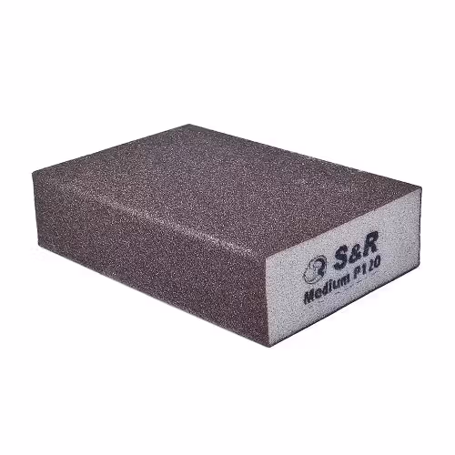 Губка шліфувальна S&R 100х70х25 мм зерно 120 233120001 фото