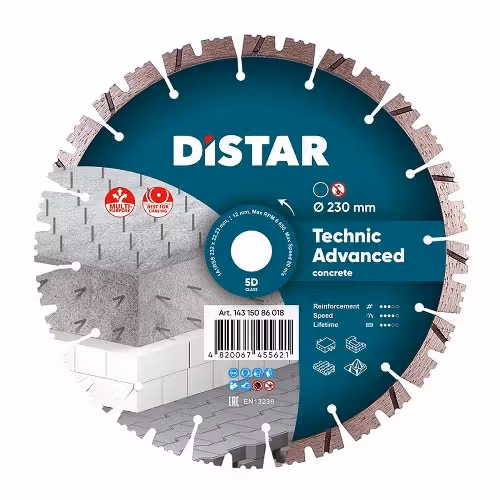 Диск алмазний відрізний Di-Star 1A1RSS-C3 Technic Advanced 232х22,23 мм 14315086018 фото