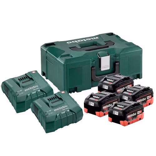 Комплект акумуляторів і зарядних пристроїв Metabo 4 x LiHD 8,0 + MetaLoc II 685135000 фото