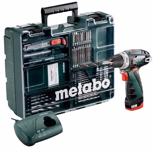 Дриль-шуруповерт акумуляторний Metabo PowerMaxx BS Set c комплектом приладдя 600079880 фото