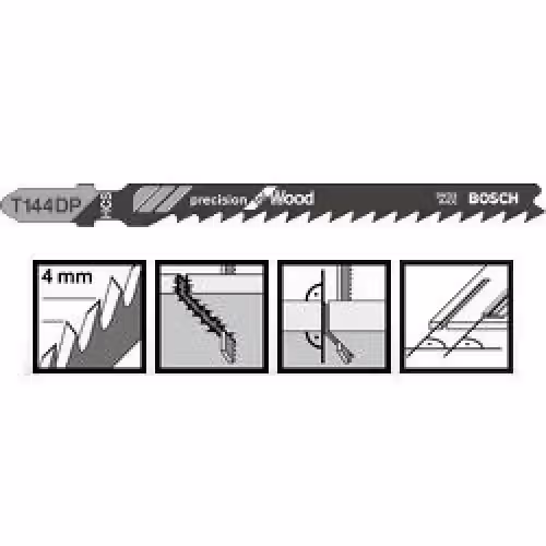Пиляльне полотно Bosch Precision for Wood T 144 DP 1шт 2608633A42 фото