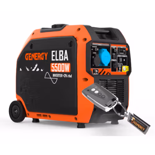Генератор інверторний GENERGY ELBA RC 5,5 кВт 240085090 фото