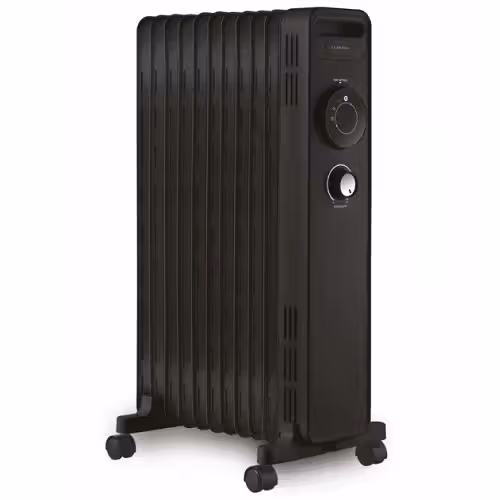 Масляний обігрівач luxell Kumtel LUX-1230S Black 2300 Вт LUX-1230S Black фото