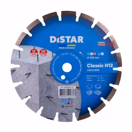 Круг алмазний Distar Classic H12 5D 1A1RSS 304 мм бетон 12185004171 фото