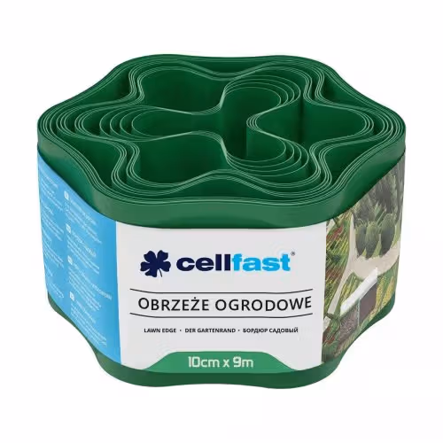 Бордюр газонний хвилястий Cellfast 10см х9 м зелений 30-001H фото