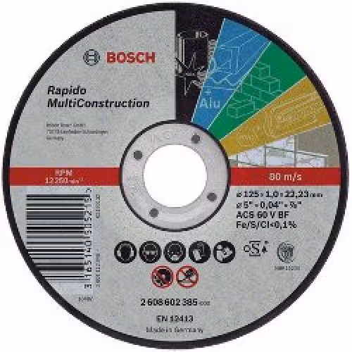 Круг відрізний Bosch Rapido MultiConstruction ACS 46 V BF 125 2608602383 фото