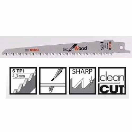 Пиляльне полотно Bosch Top for Wood S 644 S 5шт 2608650673 фото