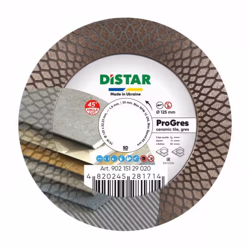 Круг алмазний відрізний Distar CORONA 125x22.2 PRO Gres 90215129020 фото
