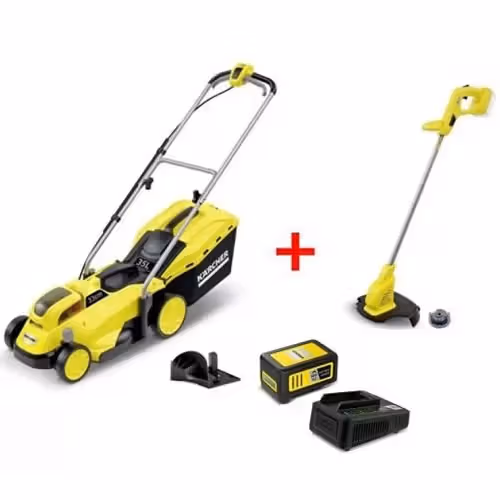 Газонокосарка акумуляторна KARCHER LMO 18-33 + тример LTR 18-25 + Starter kit 18 9.612-112.0 фото