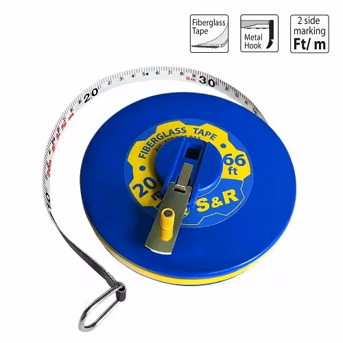 Рулетка S & R Fiberglass Tape 20 м х 13 мм 422920013 фото