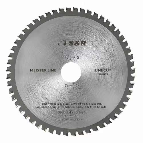 Диск пиляльний S & R Meister UniCut 190x30x2,4 мм 243054190 фото