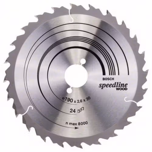 Диск пиляльний Bosch Speedline Wood 190 Z24 2608640801 фото