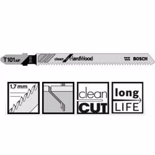 Пиляльне полотно Bosch Clean for Hard Wood T 101 AIF 5шт 2608634897 фото