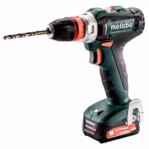 Шуруповерт акумуляторний Metabo PowerMaxx BS 12 Q 601037500 фото