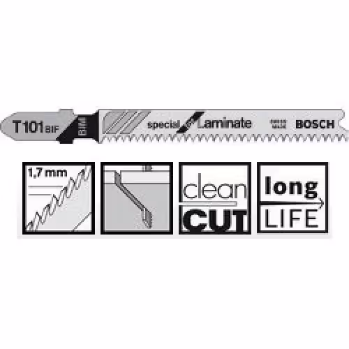 Пиляльне полотно Bosch Special for Laminate T 101 BIF 5шт 2608636431 фото