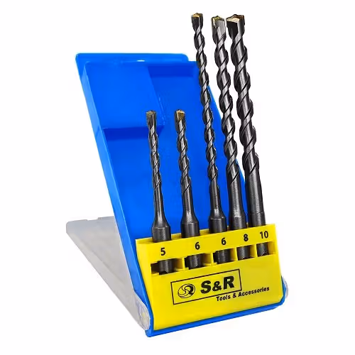 Набір бурів S & R Meister SDS-plus 5шт. 210240005 фото