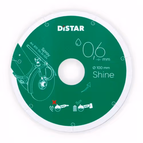 Круг алмазний Distar Shine керамограніт 101,6x22,23x0,6 мм 11133034025 фото