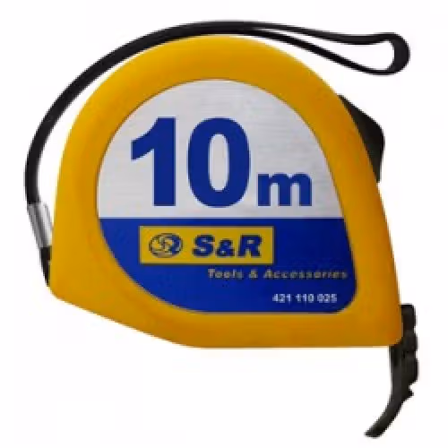 Рулетка S & R 10м серії Q 421110025 бл фото