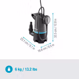 Дренажний насос Gardena 20000 Basic для брудної води 09017-47.000.00 фото