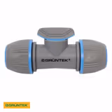Адаптер із краном для шлангів GRUNTEK двосторонній 1/2"-5/8"-3/4" 296693074 фото