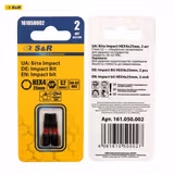 Біта S&R Impact HEX4x 25mm 2 шт 161050002 фото