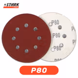 Папір шліфувальний Stark D125 мм 8 отворів з. 80 5 шт. 126005080 фото