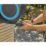 Котушка настінна Gardena RollUp S бірюзова + набір для поливу 15 м 18600-20.000.00 фото