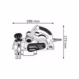 Рубанок Bosch GHO 40-82 C L-BOXX 060159A76A фото