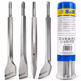 Набір зубил S&R Meister sds-plus 4 шт 114504250 фото