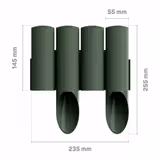 Огорожа газонна Cellfast STANDARD 4 елементи 2,3 м зелена 34-042 фото
