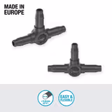 З'єднувач Т-подібний Gardena Micro-Drip-System для шлангів 4,6 мм 10 шт. 13211-20.000.00 фото