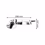 Кутова шліфмашина Bosch GWS 1000 0601828800 фото