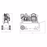 Компресор бензиновий Genergy Mistral 110 л 300100001 фото